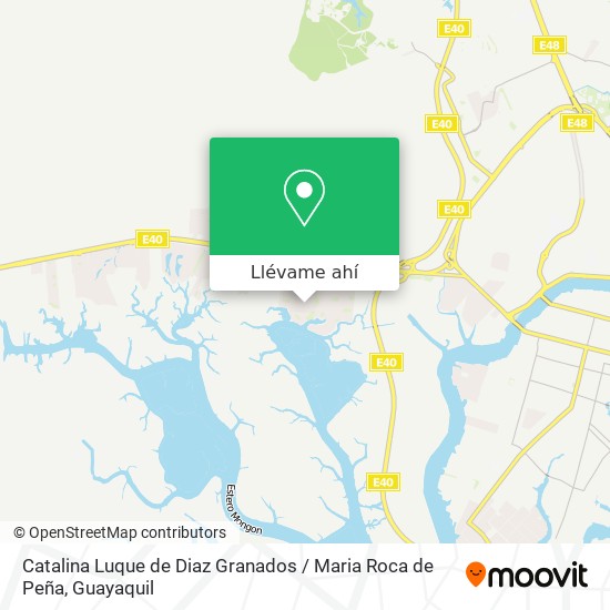 Mapa de Catalina Luque de Diaz Granados / Maria Roca de Peña