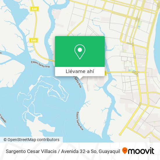 Mapa de Sargento Cesar Villacis / Avenida 32-a So