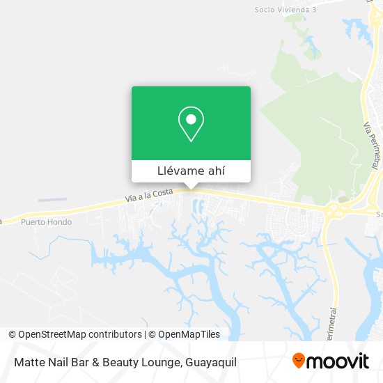 Mapa de Matte Nail Bar & Beauty Lounge