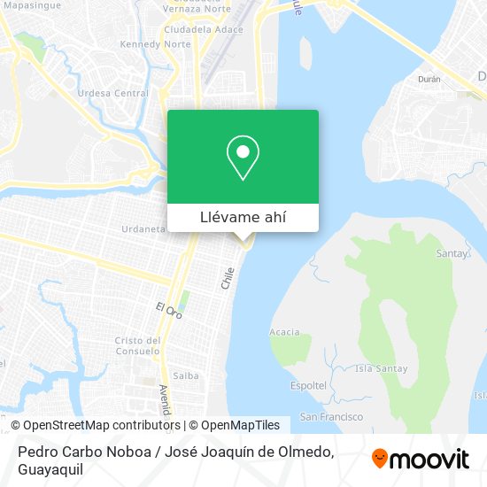 Mapa de Pedro Carbo Noboa / José Joaquín de Olmedo