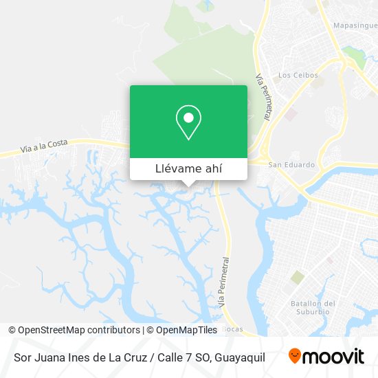 Mapa de Sor Juana Ines de La Cruz / Calle 7 SO