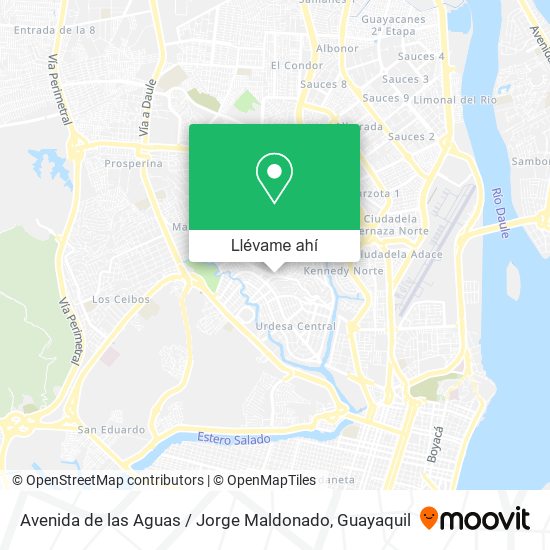 Mapa de Avenida de las Aguas / Jorge Maldonado