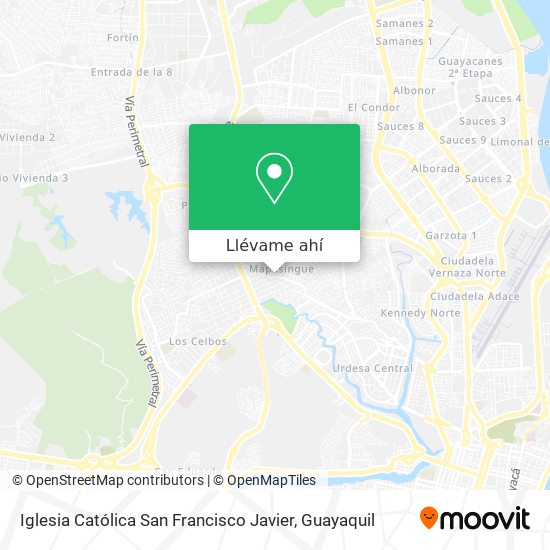 Mapa de Iglesia Católica San Francisco Javier