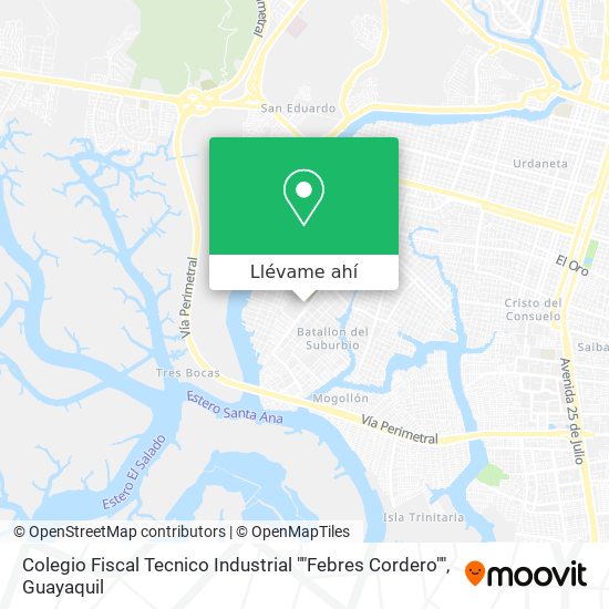 Mapa de Colegio Fiscal Tecnico Industrial ""Febres Cordero""