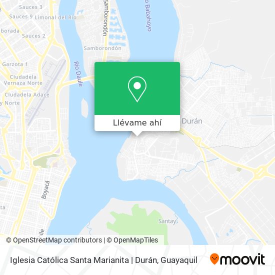 Mapa de Iglesia Católica Santa Marianita | Durán