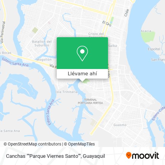 Mapa de Canchas ""Parque Viernes Santo""