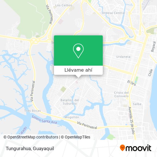 Mapa de Tungurahua