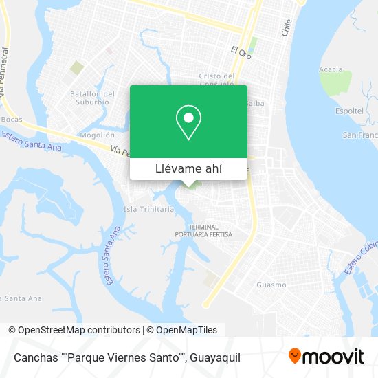 Mapa de Canchas ""Parque Viernes Santo""