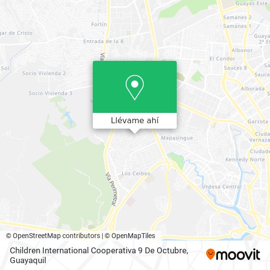Mapa de Children International Cooperativa 9 De Octubre