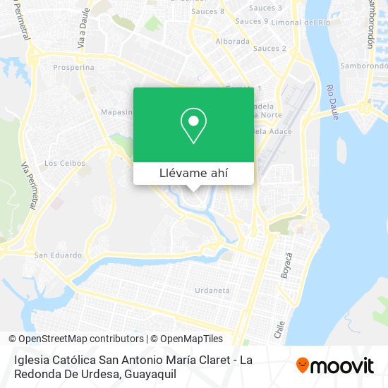 Mapa de Iglesia Católica San Antonio María Claret - La Redonda De Urdesa