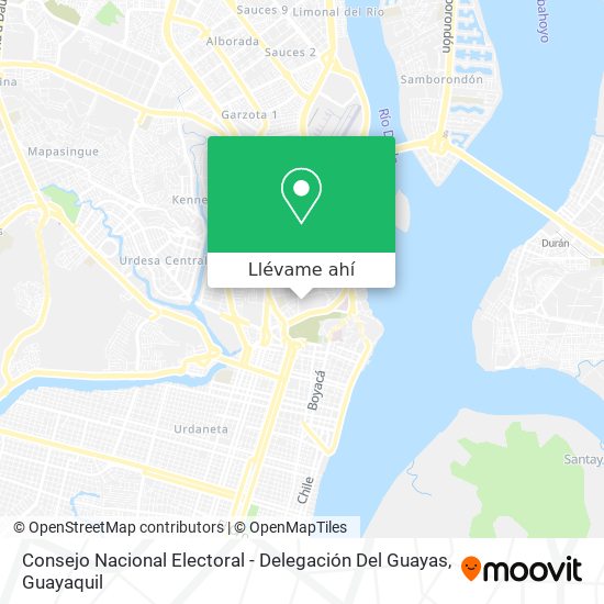 Mapa de Consejo Nacional Electoral - Delegación Del Guayas