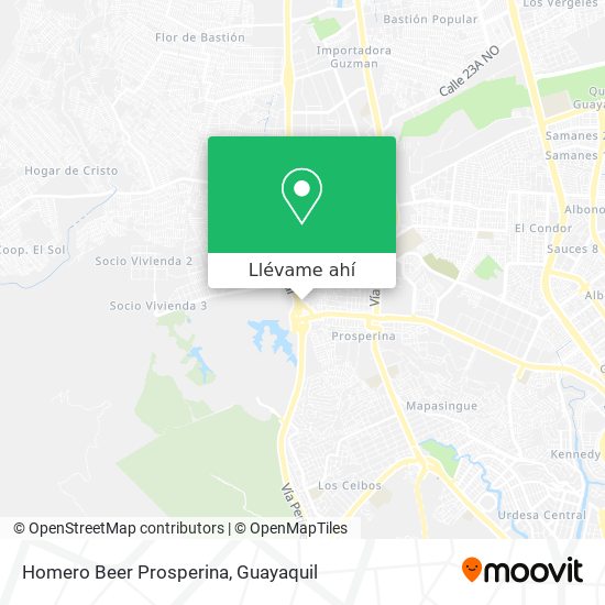 Mapa de Homero Beer Prosperina