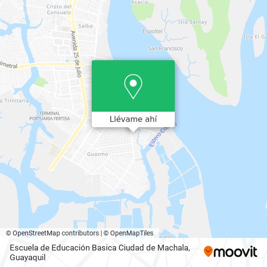 Mapa de Escuela de Educación Basica Ciudad de Machala
