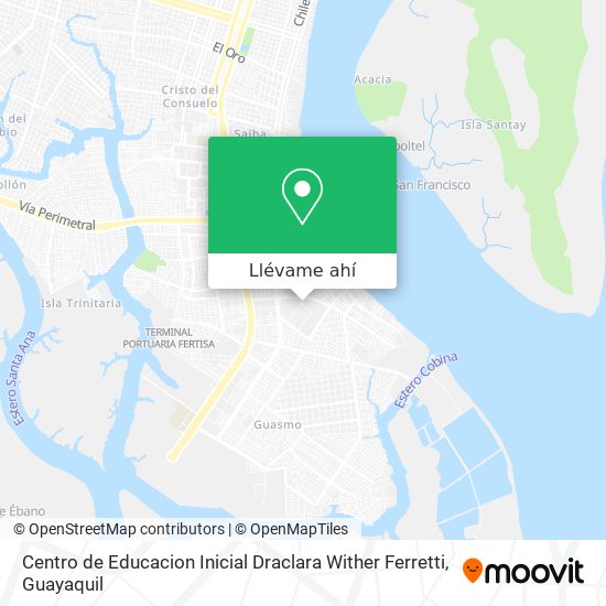 Mapa de Centro de Educacion Inicial Draclara Wither Ferretti