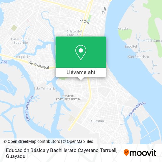 Mapa de Educación Básica y Bachillerato Cayetano Tarruell