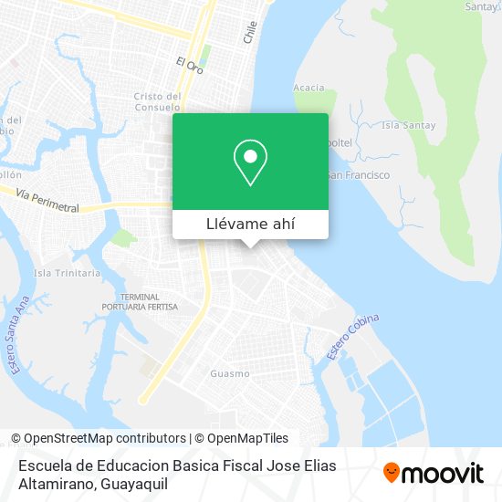 Mapa de Escuela de Educacion Basica Fiscal Jose Elias Altamirano