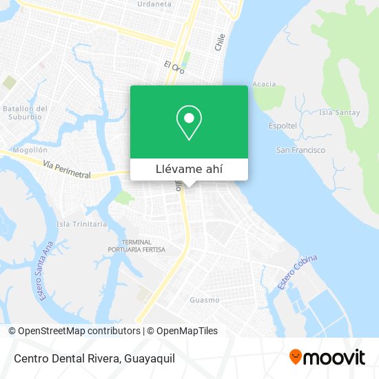 Mapa de Centro Dental Rivera