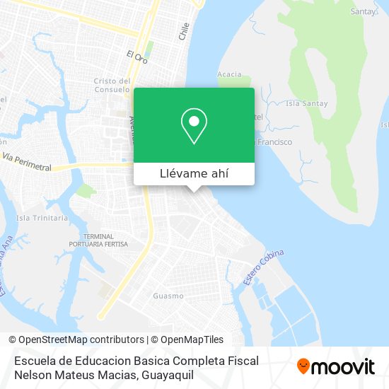 Mapa de Escuela de Educacion Basica Completa Fiscal Nelson Mateus Macias