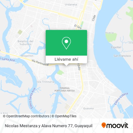 Mapa de Nicolas Mestanza y Alava Numero 77