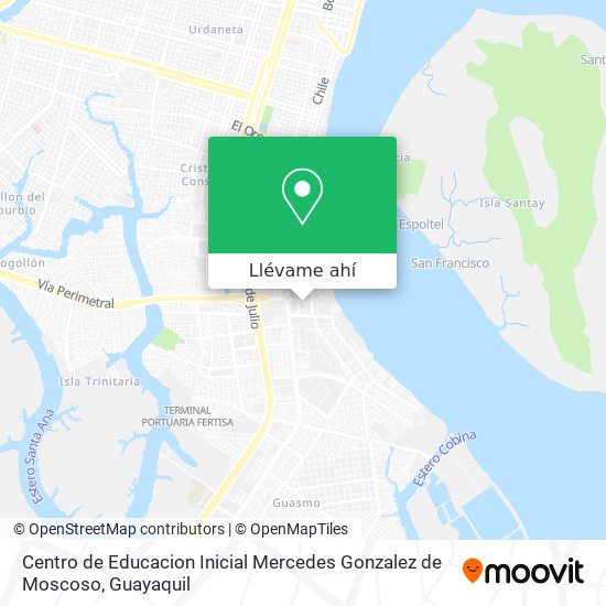 Mapa de Centro de Educacion Inicial Mercedes Gonzalez de Moscoso