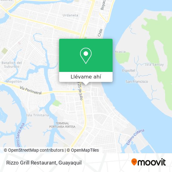 Mapa de Rizzo Grill Restaurant