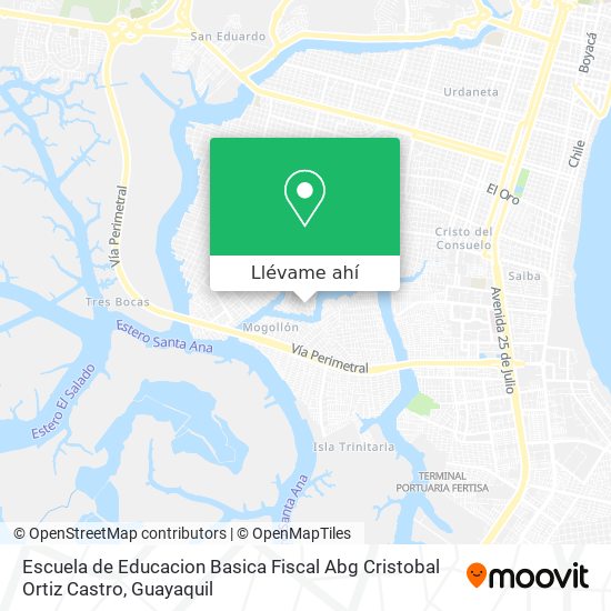 Mapa de Escuela de Educacion Basica Fiscal Abg Cristobal Ortiz Castro
