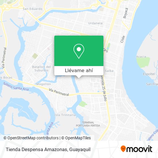 Mapa de Tienda Despensa Amazonas