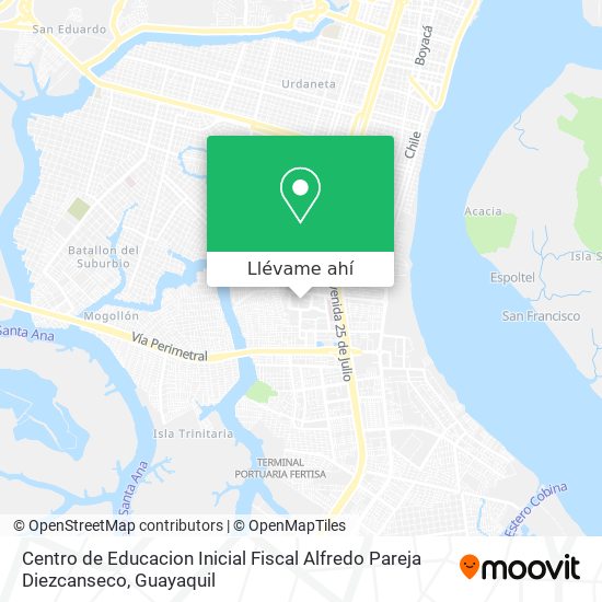 Mapa de Centro de Educacion Inicial Fiscal Alfredo Pareja Diezcanseco