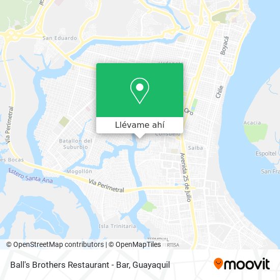Mapa de Ball's Brothers Restaurant - Bar