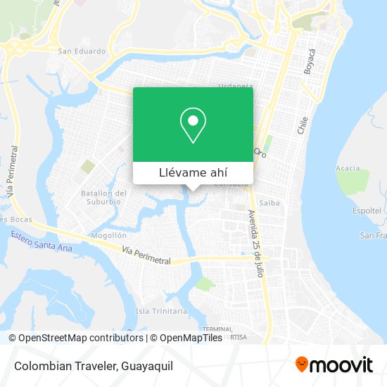 Mapa de Colombian Traveler