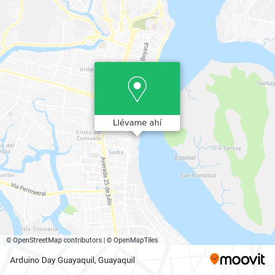 Mapa de Arduino Day Guayaquil