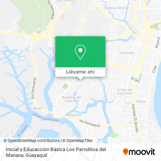 Mapa de Inicial y Educacción Básica Los Parvulitos del Manana