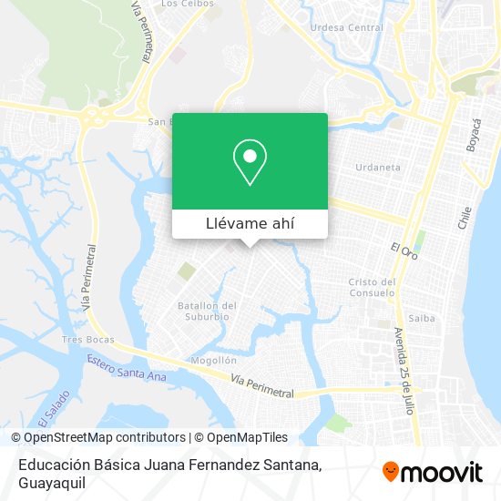 Mapa de Educación Básica Juana Fernandez Santana