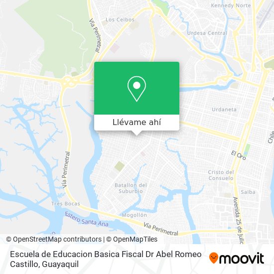 Mapa de Escuela de Educacion Basica Fiscal Dr Abel Romeo Castillo