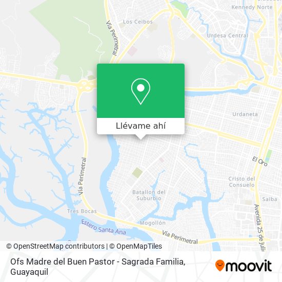 Mapa de Ofs Madre del Buen Pastor - Sagrada Familia