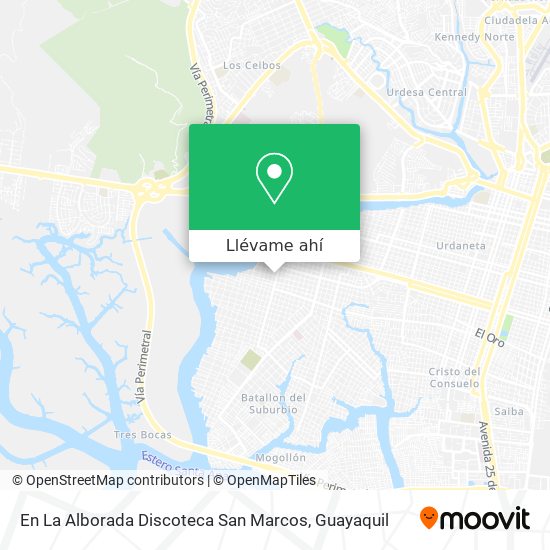 Mapa de En La Alborada Discoteca San Marcos