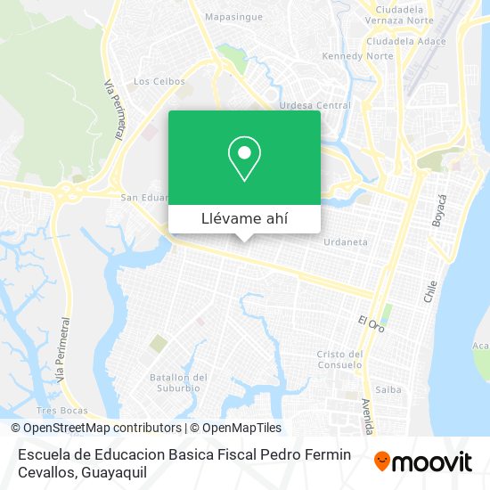 Mapa de Escuela de Educacion Basica Fiscal Pedro Fermin Cevallos