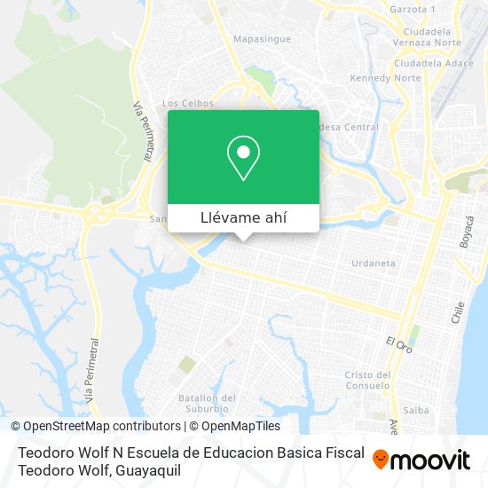 Mapa de Teodoro Wolf N Escuela de Educacion Basica Fiscal Teodoro Wolf