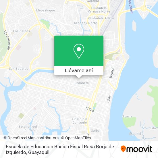 Mapa de Escuela de Educacion Basica Fiscal Rosa Borja de Izquierdo