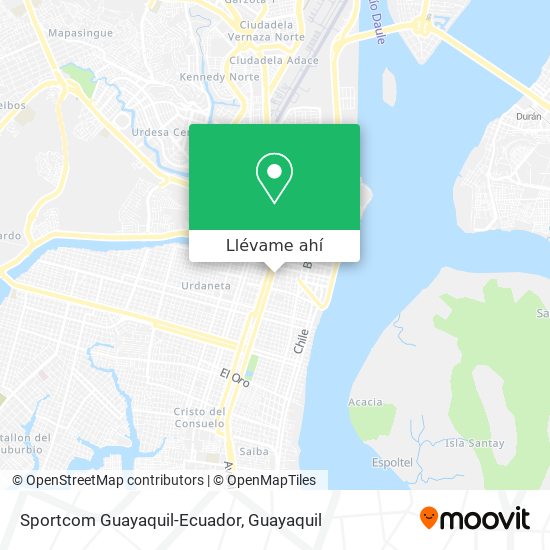 Mapa de Sportcom Guayaquil-Ecuador