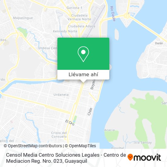 Mapa de Censol Media Centro Soluciones Legales - Centro de Mediacion Reg. Nro. 023