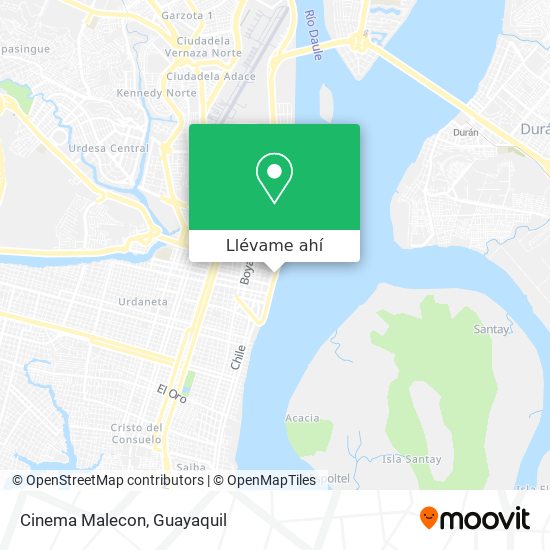 Mapa de Cinema Malecon