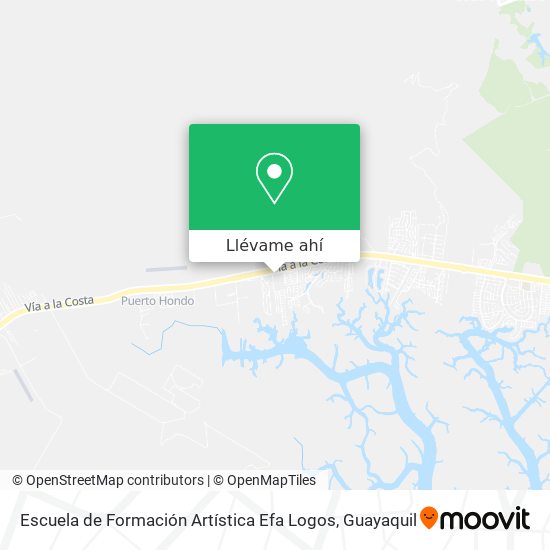 Mapa de Escuela de Formación Artística Efa Logos