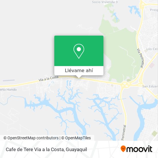 Mapa de Cafe de Tere Via a la Costa