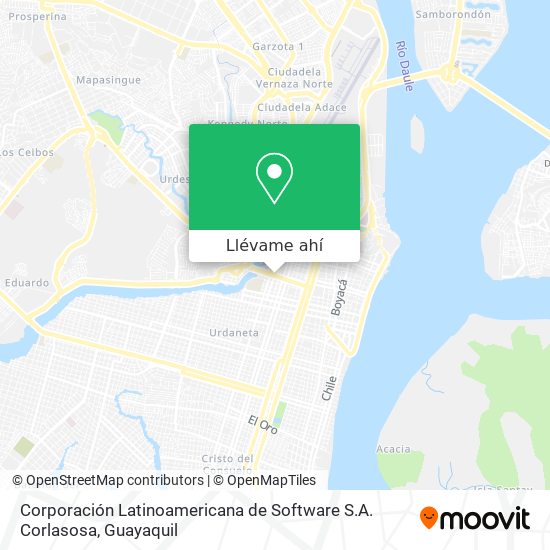 Mapa de Corporación Latinoamericana de Software S.A. Corlasosa