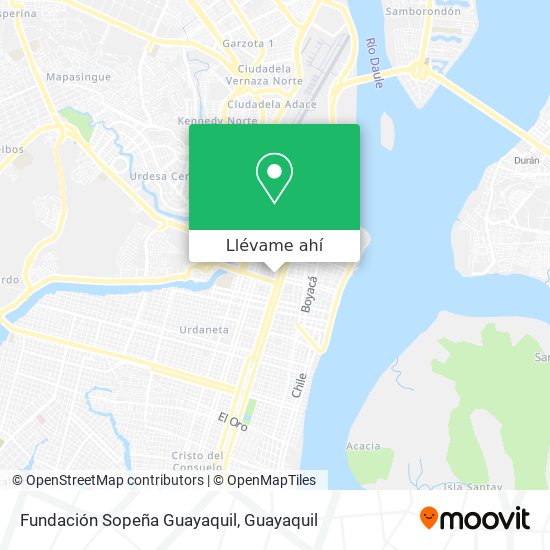 Mapa de Fundación Sopeña Guayaquil