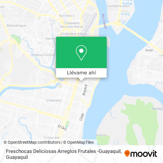 Mapa de Freschocas Deliciosas Arreglos Frutales -Guayaquil