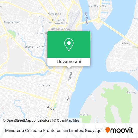 Mapa de Ministerio Cristiano Fronteras sin Límites