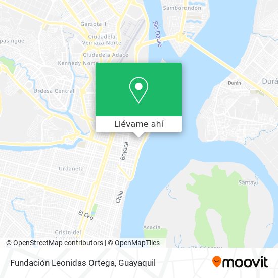 Mapa de Fundación Leonidas Ortega