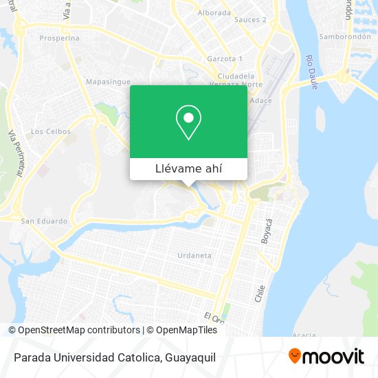 Mapa de Parada Universidad Catolica